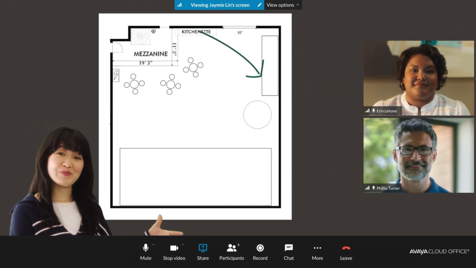 screenshot of Avaya Cloud Office